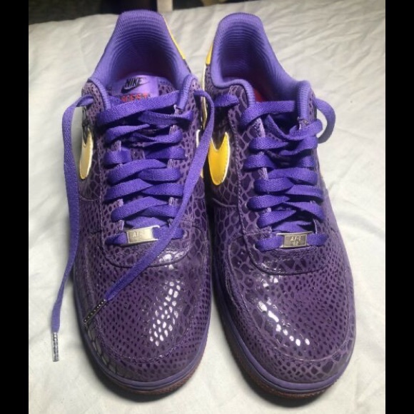 Nike Air Force 1 (AF1) Low Premium Eddie Cruz Purple Red Yellow Sz12 Snakeskin - Picture 15 of 16